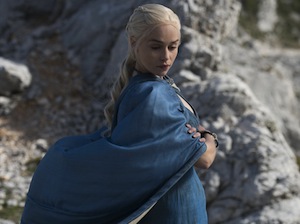 Emilia Clarke on Game of Thrones