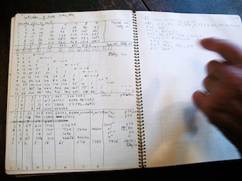 Neil Sloane's notebook