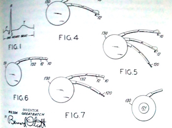 Patent sketches for the implantable pacemaker